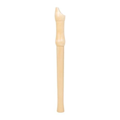 flauta de agudos Instrumento de viento madera Soprano portátil 8 agujeros instrumento flauta larga barroca for adultos