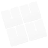 BIUDECO Hitzeschutz Schutzschild Haarverlängerungen 4 Stück PVC Wärmeisolierend Echthaar Extensions Friseursalon Haarpflege Zubehör