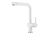 Franke Active L Rubinetto da Cucina Polar White Bianco con Bocca Girevole 115.0653.376
