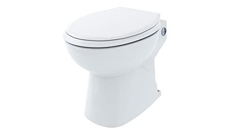 Aquacompact Silence - WC Broyeur Silencieux, Double Chasse Éco, Cuvette