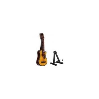 SUNGOOYUE Modèle de Guitare Artisanal, modèle de Guitare, Mini modèle de Guitare Brun rougeâtre 3,3 Pouces de Longueur… - Les Beatles, Paul McCartney, John Lennon, RIngo Starr, George Harrison