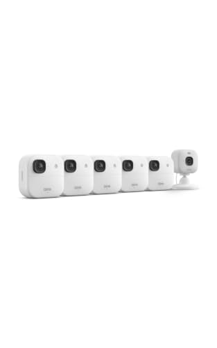 Image of Blink Outdoor 2K+ and Mini 2K+ (newest model) - Wireless and plug-in 2K resolution smart security cameras, Sync Module Core included - 6 Cameras (White)