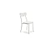 Cribel Pagoda Lot de 4 chaises de jardin en métal Blanc