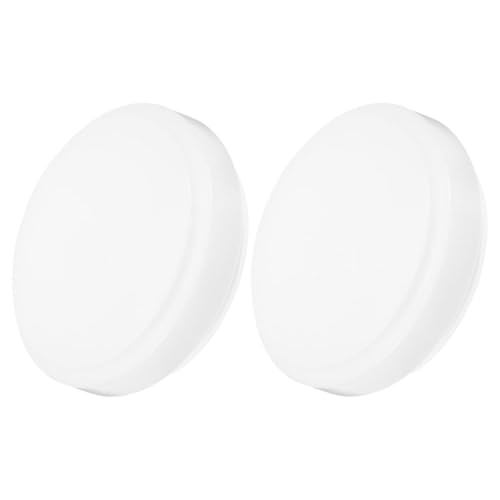 LALAFINA 2piezas Pantallas de Plástico para Lámparas de Techo Empotradas Redondas de Reemplazo para Lámparas de Ventilador de Techo y Cocina Protección Antipolvo