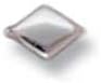 Tandy Leathercraft 1/4" Diamond Spots 30 Pack Nickel 1332-31