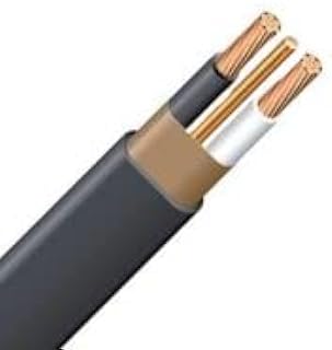 6/2 NM-B, Non-Metallic, Sheathed Cable, Residential Indoor Wire, Used for Wiring Swiches, Outlets and Other Loads with Dry Applications (50ft Cut)