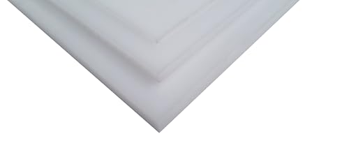 diconfa POM-C Kunststoff-platte natur weiß NACH MAß - 2 bis 30mm stark - Auswahl: 800 x 200mm (80 x 20cm), 8mm dick - für Lebensmittelkontakt Chemiebeständig geruchsarm Innen Außen