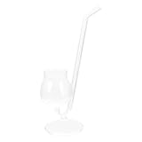 VALICLUD Vaso de Cóctel Transparente con Pajita Copa Creativa para Bebidas Diseño Elegante y Práctico para Regalo y Uso Diario