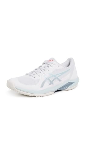 ASICS Women's Solution Swift FF 2 Tennis Shoes, White/Sky, 9