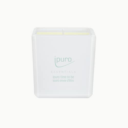 ipuro time to be Duftkerze - dekorative & relaxende Duftkerzen im Glas - Intensive Duftkerzen mit frischen Zitrusfrüchten - stilvolle Kerze für EIN entspannendes Dufterlebnis 125 g