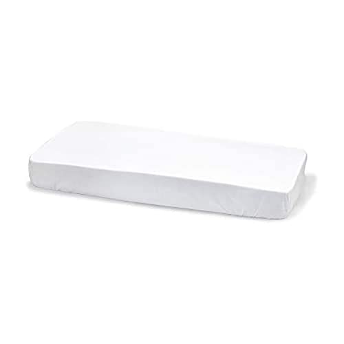 Cambrass - Sabana Bajera algodón - Sabana Ajustable con Gomas - Ropa de Cama para bebé con Tratamiento Sanitized - Cuna 60x120x17 cm Blanco