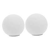  ABOOFAN 2pièces Abat-jours Verre Blanc De Lampes Globes Verre Opalescent Pour Luminaires Remplacement Élégant Pour Plafonniers Et Appliques Murales