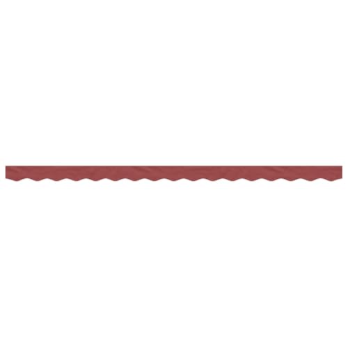 Tissu de Lambrequin Imperméable en Polyester PU Bordeaux pour Store Extérieur