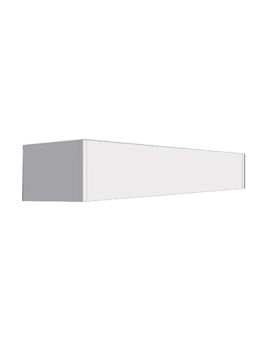 Cornice Boards - Cenefa decorativa para rieles de techo, 5,8 m de largo, 14 cm de altura, sin riel, 8,9 cm de ancho