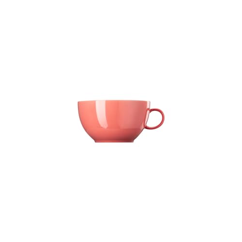 Thomas Sunny Day   Taza de porcelana con capuchino para lavavajillas y microondas, 2,2 cm de altura, color rojo