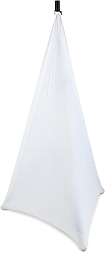Gator Cases Stretchy Nylon Speaker Stand Cover, Fits Most Standard Speaker Stands - Covers Two Sides, White (GPA-STAND-2-W)