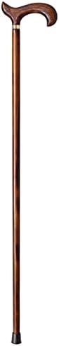 Support Walking Stick Made of Wood, Dark Brown 92 cm, Very Sturdy. (612) Walking Stick for Elderly, Elderly