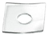 Clear 3/4' O.D. Square Washer Pack of 10