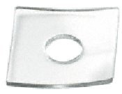 Clear 3/4" O.D. Square Washer Pack of 10