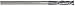 Monster Tool - 216-001096 - Carbide End Mill, 1", 2FL, Single, 6"