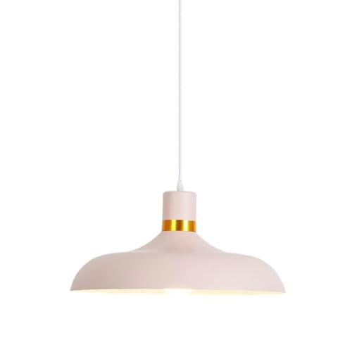 Suspension colorée rétro 38cm éclairage ciblé pour table de repas rustique