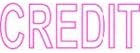 CREDIT Self-Inking Stamp -Pink