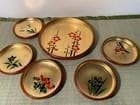 金蒔絵 漆器 丸皿 5客揃
