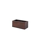 jardineras fibra de vidrio barcelona  Jardinera de fibra de vidrio estilo cemento - 56 x 27 x 25 cm - Efecto �xido