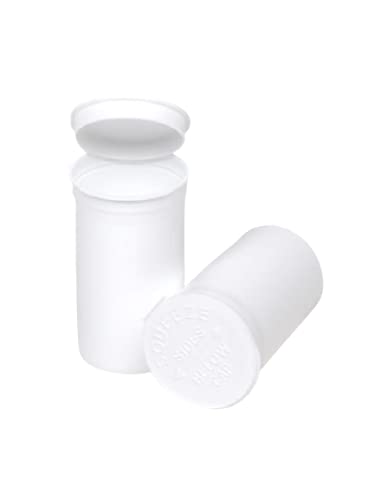Philips Empty Full Case Prescription Pop Top Vial Made in USA Herb Containers with Child Resistant Opaque White Color Medical Pharmacy Pill Bottles (19 Dram / 225 Units)