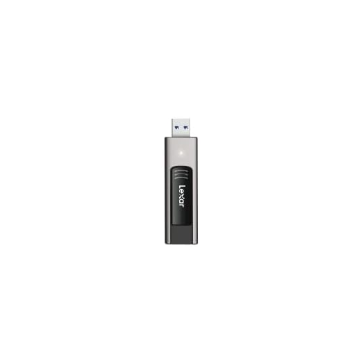 Lexar 256GB JumpDrive M900 USB 3.2 Gen 1 Flash Drive for Storage Expansion and Backup, Up To 400MB/s Read, Metal Design, Titanium (LJDM900256G-BNQNU)