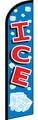 Ice Windless Banner - Premium Polyester Windless Banner Super Swooper Feather Flag