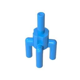 2566 Ornaments Plant, Palm Tree Top, 4 Top Bars, 1 Bottom Bar 50 Pieces GDS-1217 Compatible with Lego Building Blocks Color:Dark Azure โ image 1