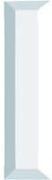 2 x 8 Inch Clear Rectangle Shaped Glass Bevels - Pack of 5