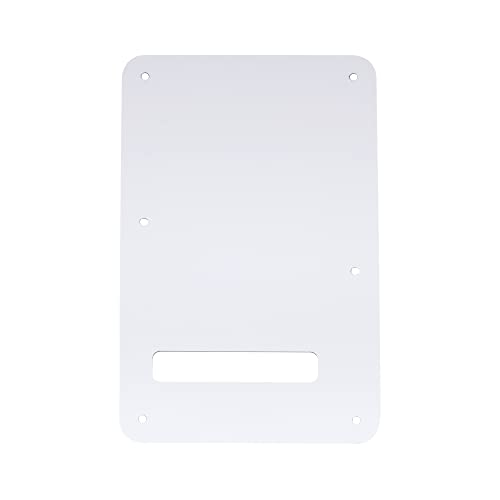 Musiclily Guitar Strat Back Plate for Fender USA/Mexican Standard Stratocaster Modern Style, 4Ply White Pearl - Image 4