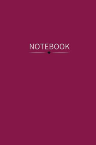 Notebook - Carnet de Notes: 90 pages lignées - couleurs Pourpre