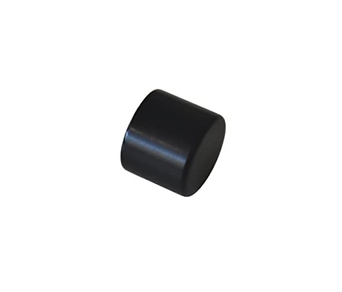 GARDINIA Embouts pour Barres/Tringles à Rideaux, Série Chicago, Ø 20 mm, Métal, Noir Mat, 2 pièces