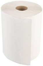 Boardwalk 6254 Paper Towel Roll, 1-Ply Hardwound, 8" Width x 800' Length, White (Pack of 6)