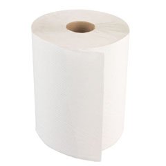 Boardwalk 6254 Paper Towel Roll, 1-Ply Hardwound, 8" Width x 800' Length, White (Pack of 6)