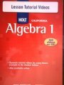 Algebra 1, Grade 8 Lesson Tutorial Video Cd-rom: Holt Algebra 1 California