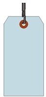 Shipping Tag, HVY. Wt., Lt. Blue, Sz #4, Box of 1000, Wired