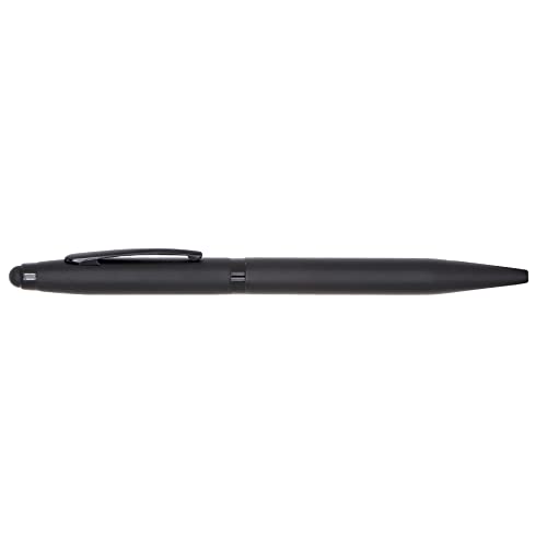 Image of Personalised Metal Pen with Name, Logo, Pack of 1 (Matt Black Stylus)