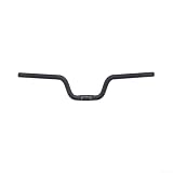 Manubrio in carbonio a vita alta, 25,4 mm, 580 mm, nero opaco (60 mm)