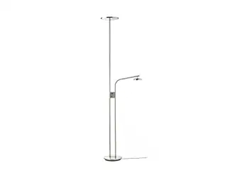 YOUMEPRIME ISJAKT LED Floor uplighter/Reading lamp, dimmable/Nickel-Plated, 180 cm (71 