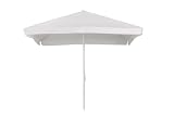 Tarrington House Parasol Cuadrado Blanco con Solapa, 3x3 Metros, Protección UV50+, para Terrazas
