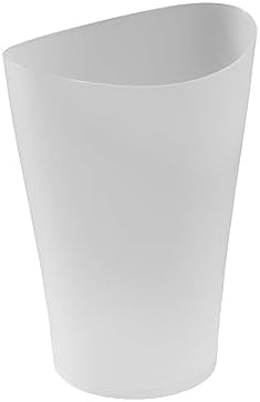 Rubbermaid 2.25 gal wastebasket, clear plastic