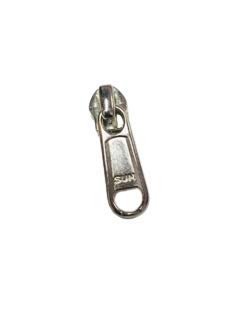Image of Sun Zipper Slider for Bag [5, 8, 10 Number] Pull Zipper Puller Sewing (Pack of 25) Silver Color (10 in)