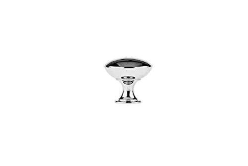Image of Richelieu Hardware BP904125140 Copperfield Collection 1-inch (25 mm) Chrome Functional Cabinet and Drawer Mushroom Knob for Kitchen, Bathroom, and Furniture