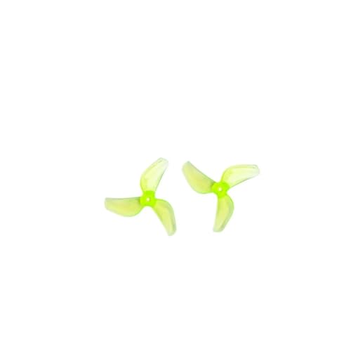 Hélice micro drone FPV 31mm 1219S jaune pour moteur 0702 29000KV Tinywhoop