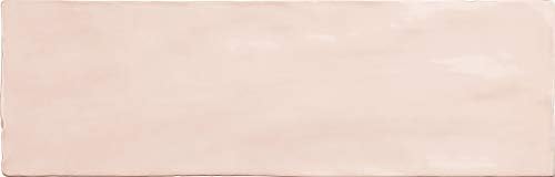 Apollo Tile 2.5" x 8" Pink Ceramic Tile for Kitchen, Bathroom or Wall Panel (38-Pack)