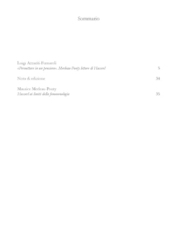 Husserl Ai Limiti Della Fenomenologia - 3